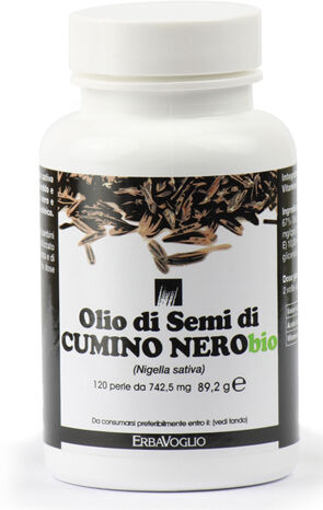 Erbavoglio Olio Semi Cumino Ne Bio 120 Perle