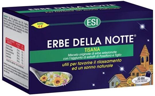 Esi Erbe Della Notte Tisana Per Dormire Tranquilli 20 Filtri