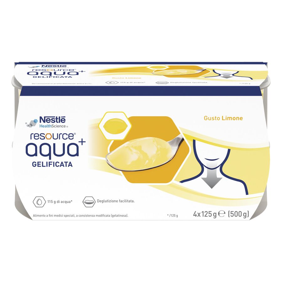 Nestle Resource Aqua+Lemon 4X125 g