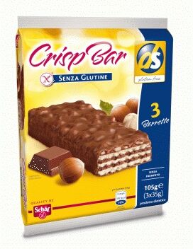 Schar Crisp Barr Wafers Senza Glutine Con Nocciole Riso Soffiato e Cioccolato al