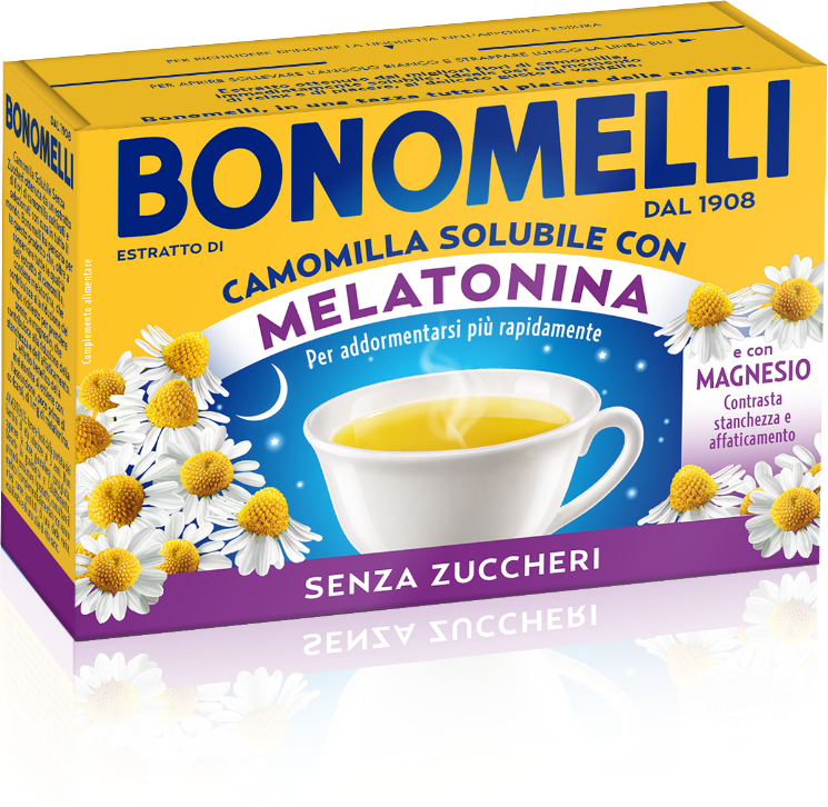 Bonomelli Camomilla Solubile Melatonina E Magnesio 16 Buste