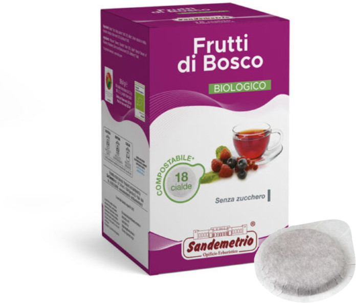 Sandemetrio FRUTTI DI BOSCO Cialde Filtrocarta ESE 44mm : Cialde 18 Cialde