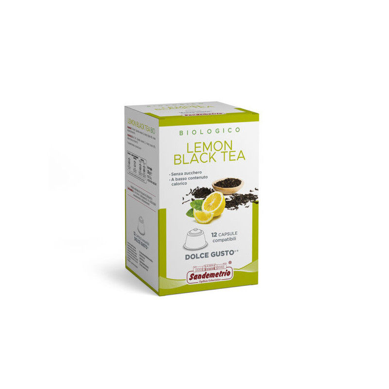 Sandemetrio LEMON BLACK TEA Capsule Compatibili Dolce Gusto : Capsule 12 Capsule