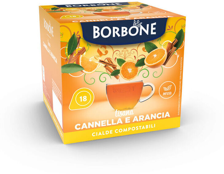 Caffè Borbone CANNELLA E ARANCIA Cialde Filtrocarta ESE 44mm : Cialde 18 Cialde