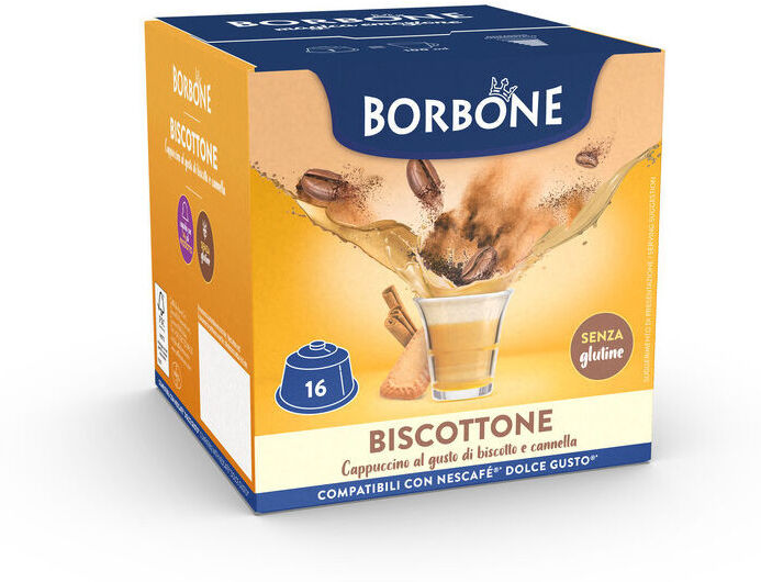 Caffè Borbone BISCOTTONE Capsule Compatibili Dolce Gusto : Confezione da Capsule 16 Capsule