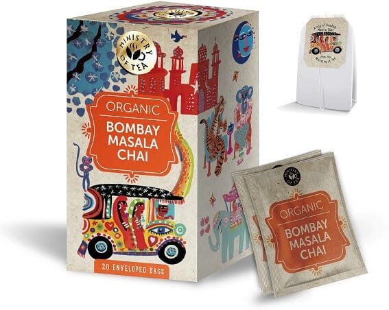 MINISTRY OF TEA Organic Bombay Masala Chai Infuso Biologico 20 Filtri