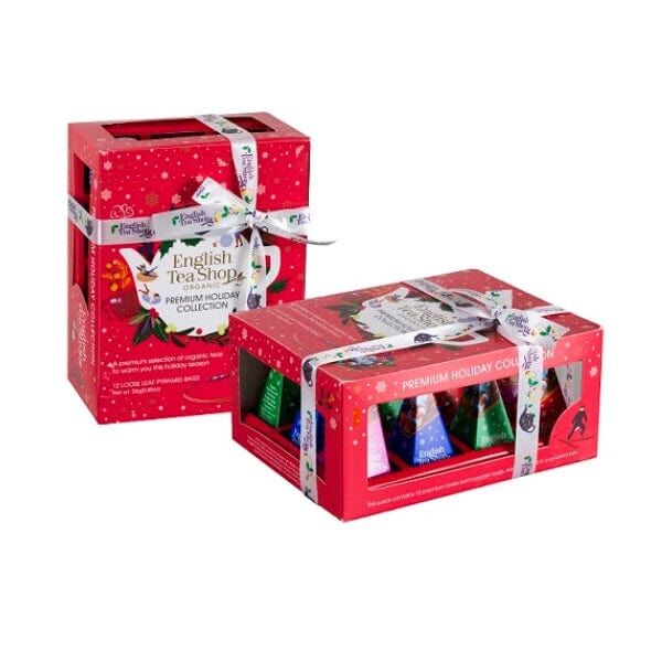 ENGLISH TEA SHOP Box Holiday Red Bio 12 Piramidi Singoli Ai Gusti Assortiti