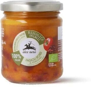 ALCE NERO Fagioli Rossi Kidney Lessati In Salsa Di Pomodoro Bio 100 g