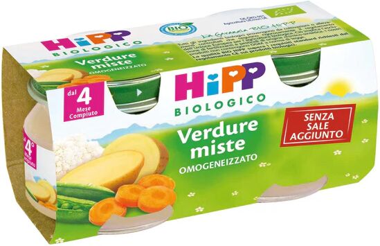 HIPP Bio Omogeneizzato Verdure Miste 80 g 2 Vasetti