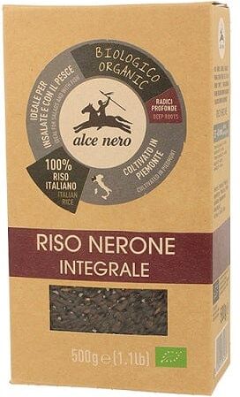 ALCE NERO Riso Nerone Integrale Biologico 500 g