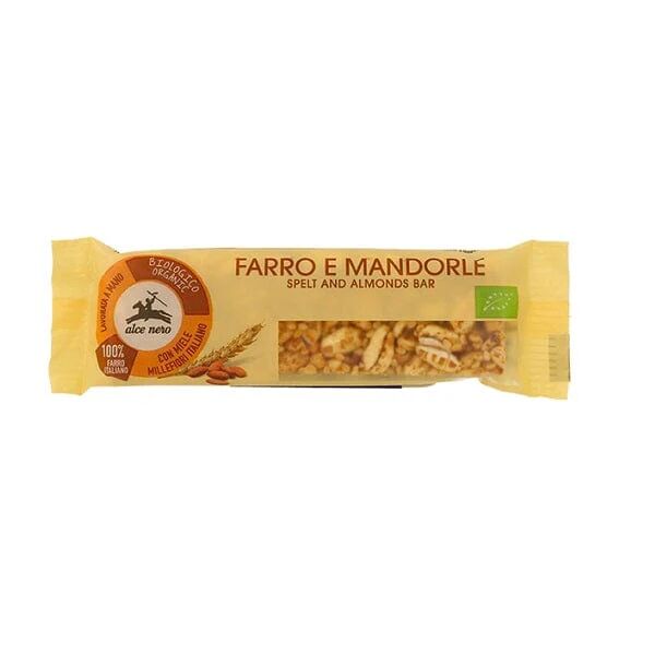 ALCE NERO Barretta Farro E Mandorle 20 g