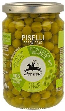 ALCE NERO Piselli Lessati Biologici 300 g