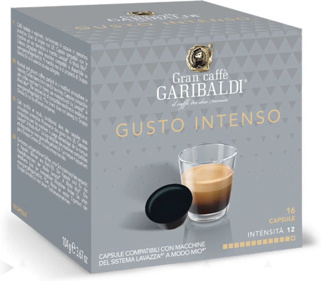 Garibaldi 16 Capsule Intenso compatibili con sistema Lavazza a Modo Mio