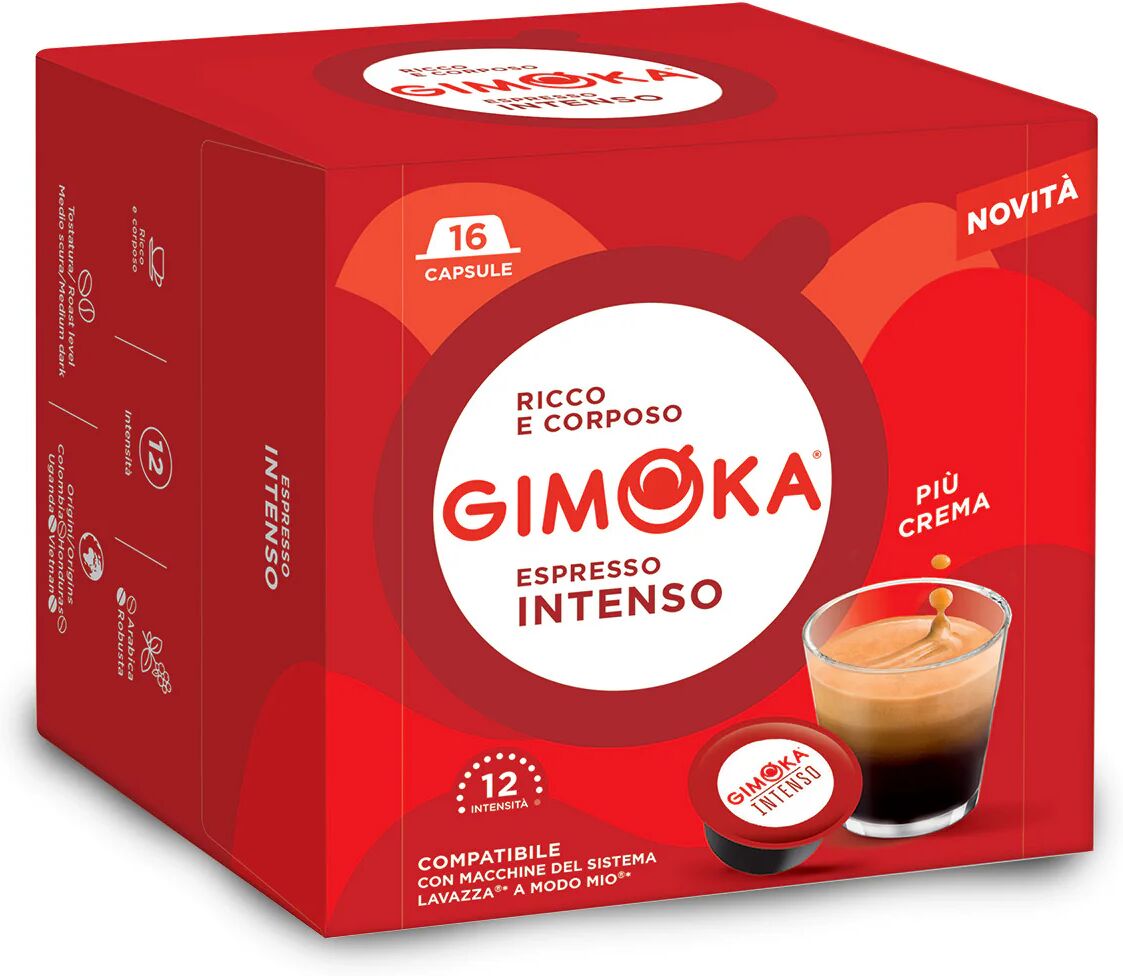 Gimoka 96 Capsule Intenso X16 compatibili con sistema Lavazza a Modo Mio