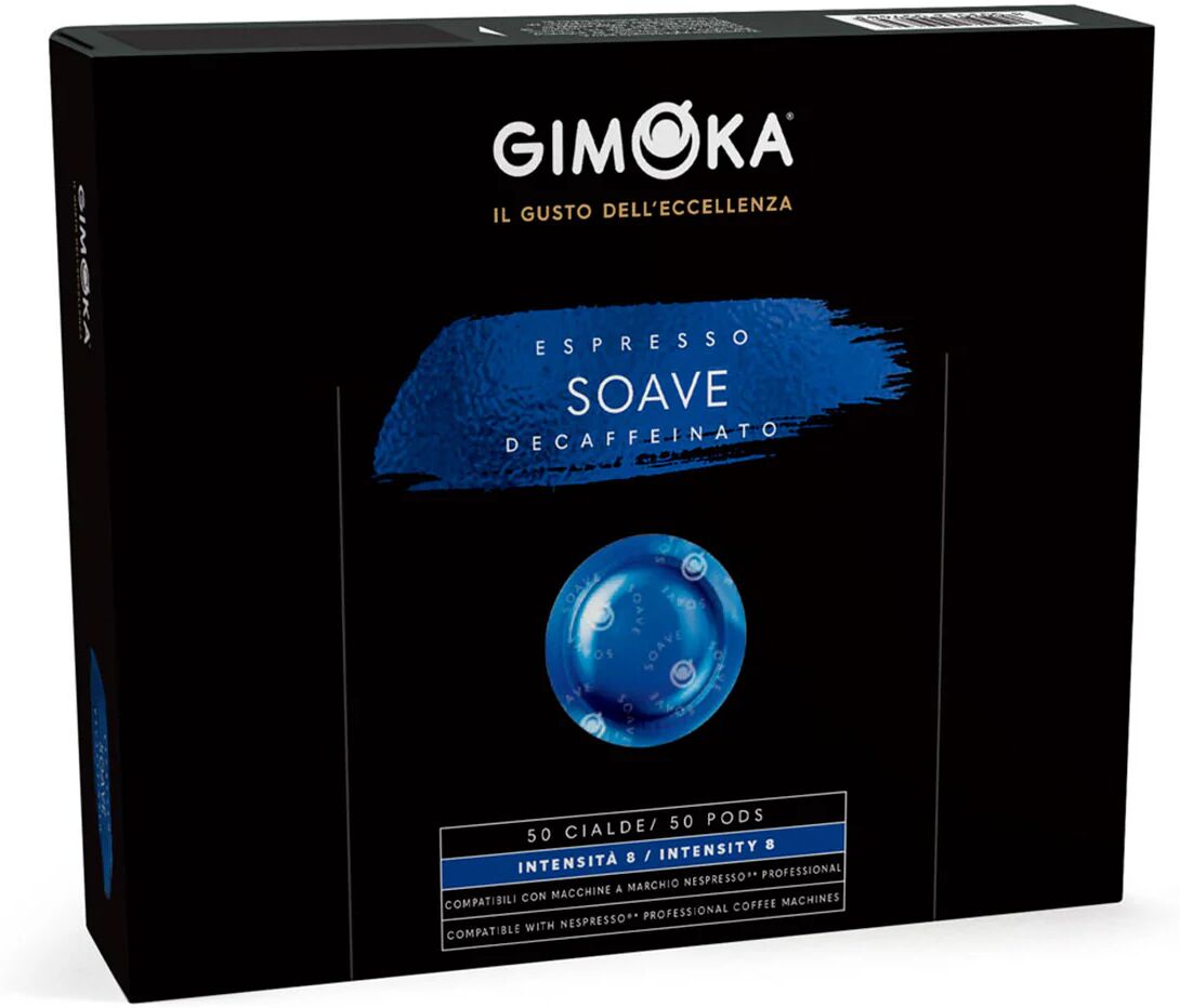 Gimoka 50 Cialde Soave Decaffeinato compatibili con sistema Nespresso® Professional