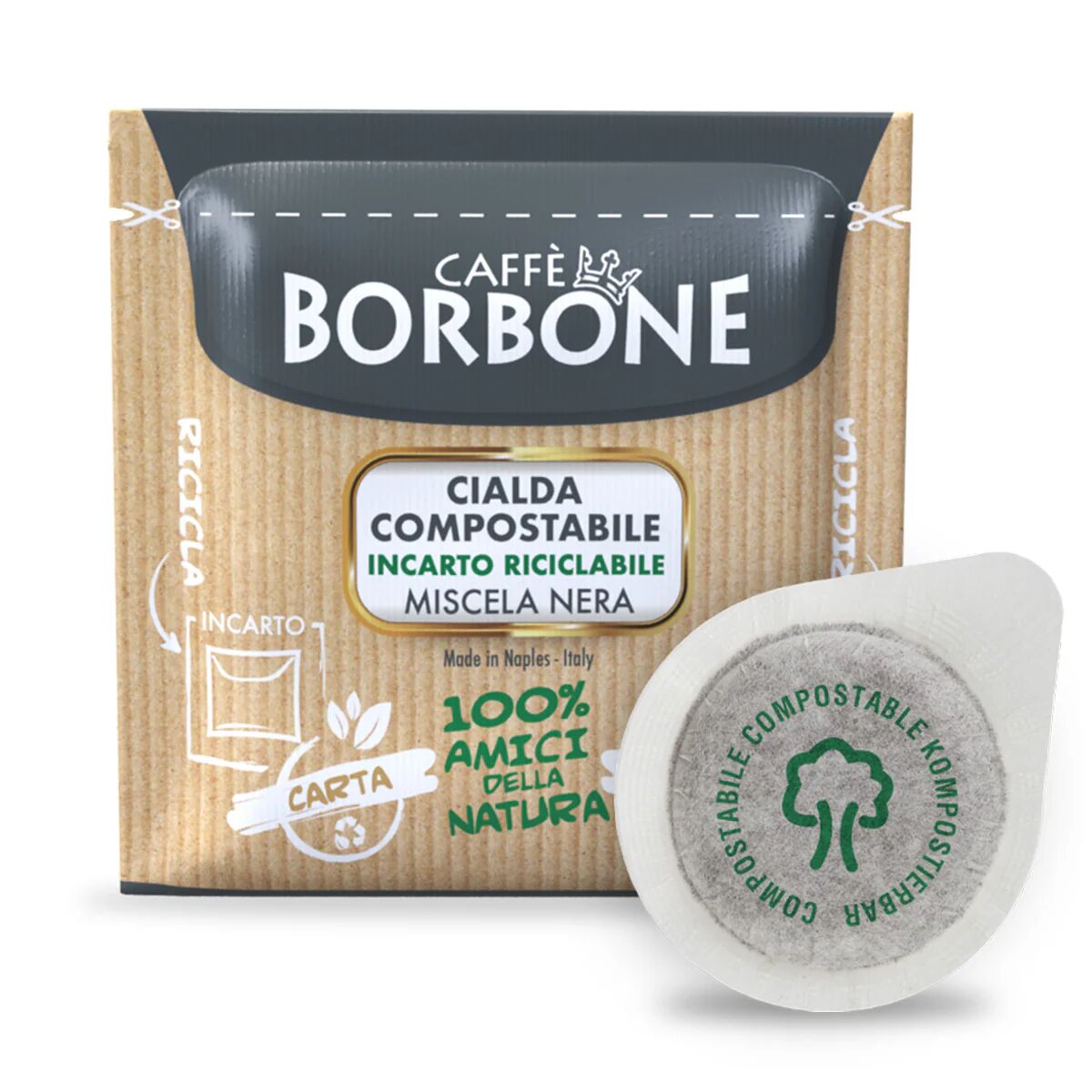 Caffè Borbone 150 Cialde Borbone Miscela Nera compatibili con sistema ESE 44mm