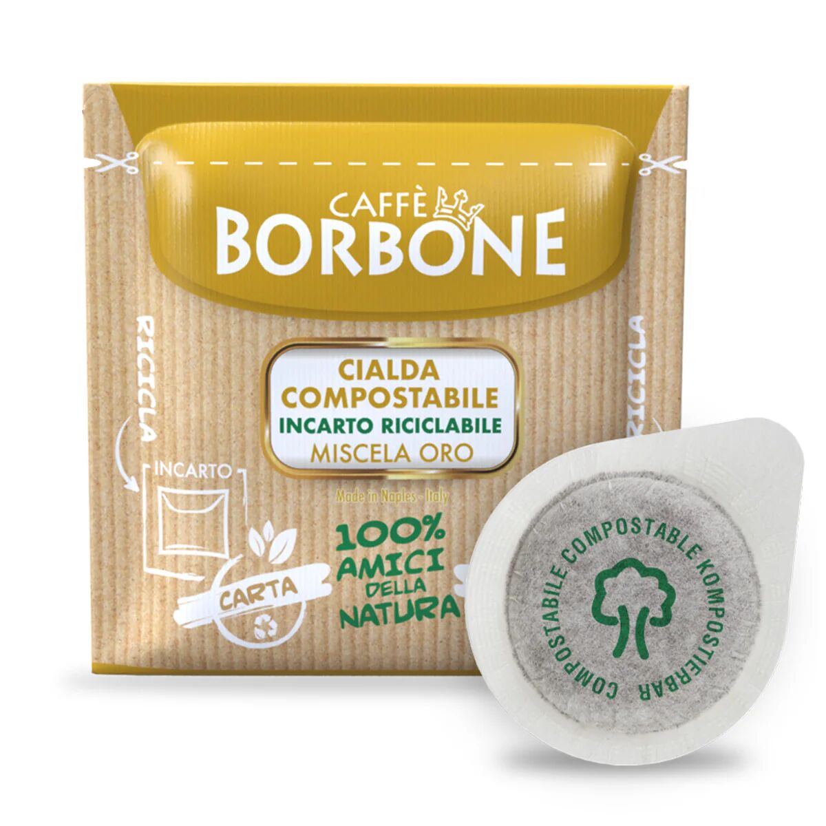 Caffè Borbone 150 Cialde Borbone Miscela Oro compatibili con sistema ESE 44mm