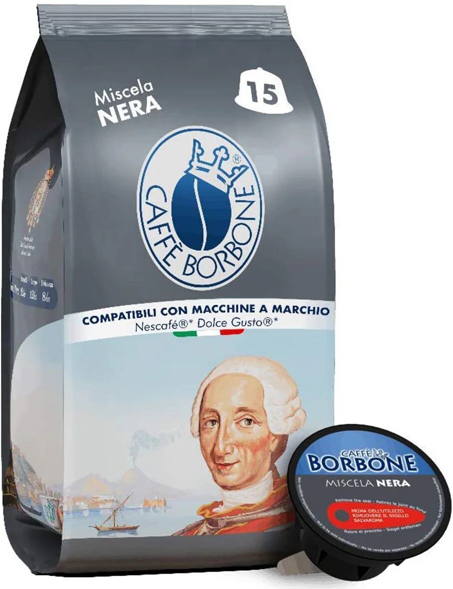 Caffè Borbone 90 Capsule Borbone Miscela Nera compatibili con sistema NESCAFÉ® Dolce Gusto®