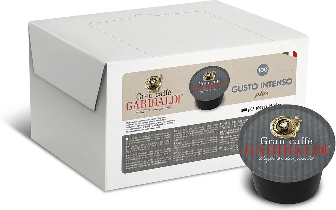 Garibaldi 100 Capsule Gusto Intenso compatibili con sistema Lavazza Blue