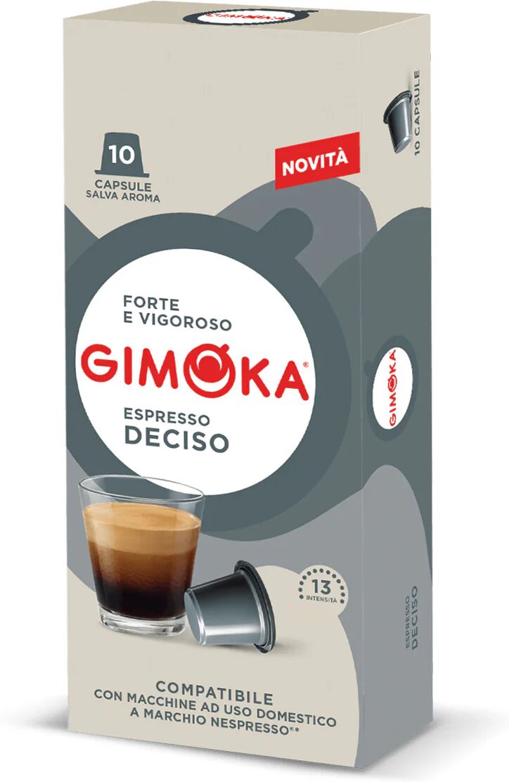 Gimoka 100 Capsule Deciso compatibili con sistema Nespresso®