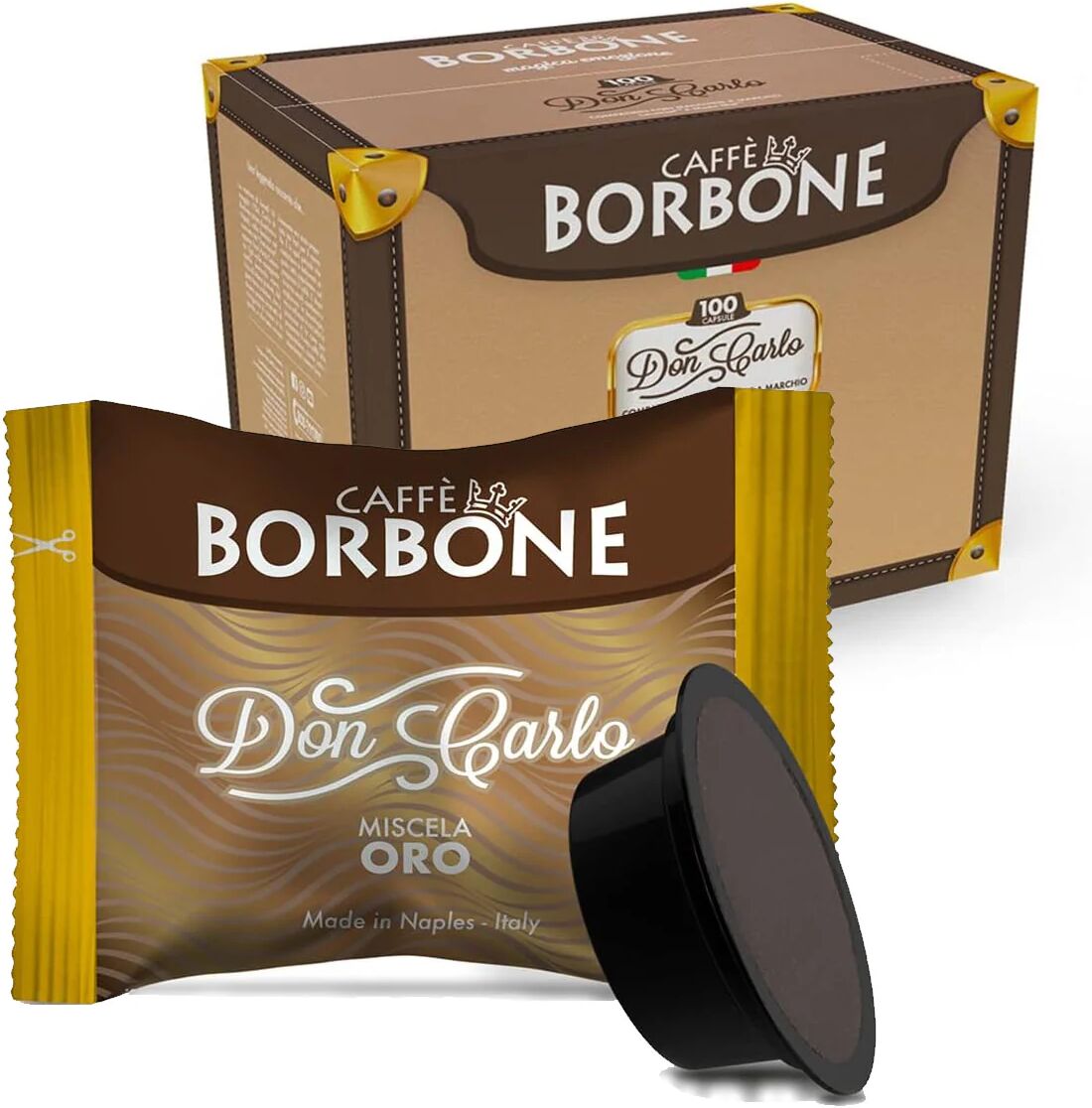 Caffè Borbone 100 Capsule A Modo Mio Miscela Oro compatibili con sistema Lavazza a Modo Mio