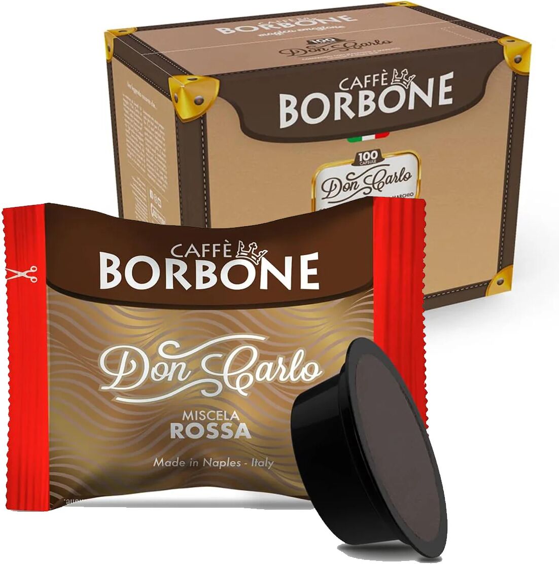 Caffè Borbone 100 Capsule Lavazza Amm Miscela Red compatibili con sistema Lavazza a Modo Mio