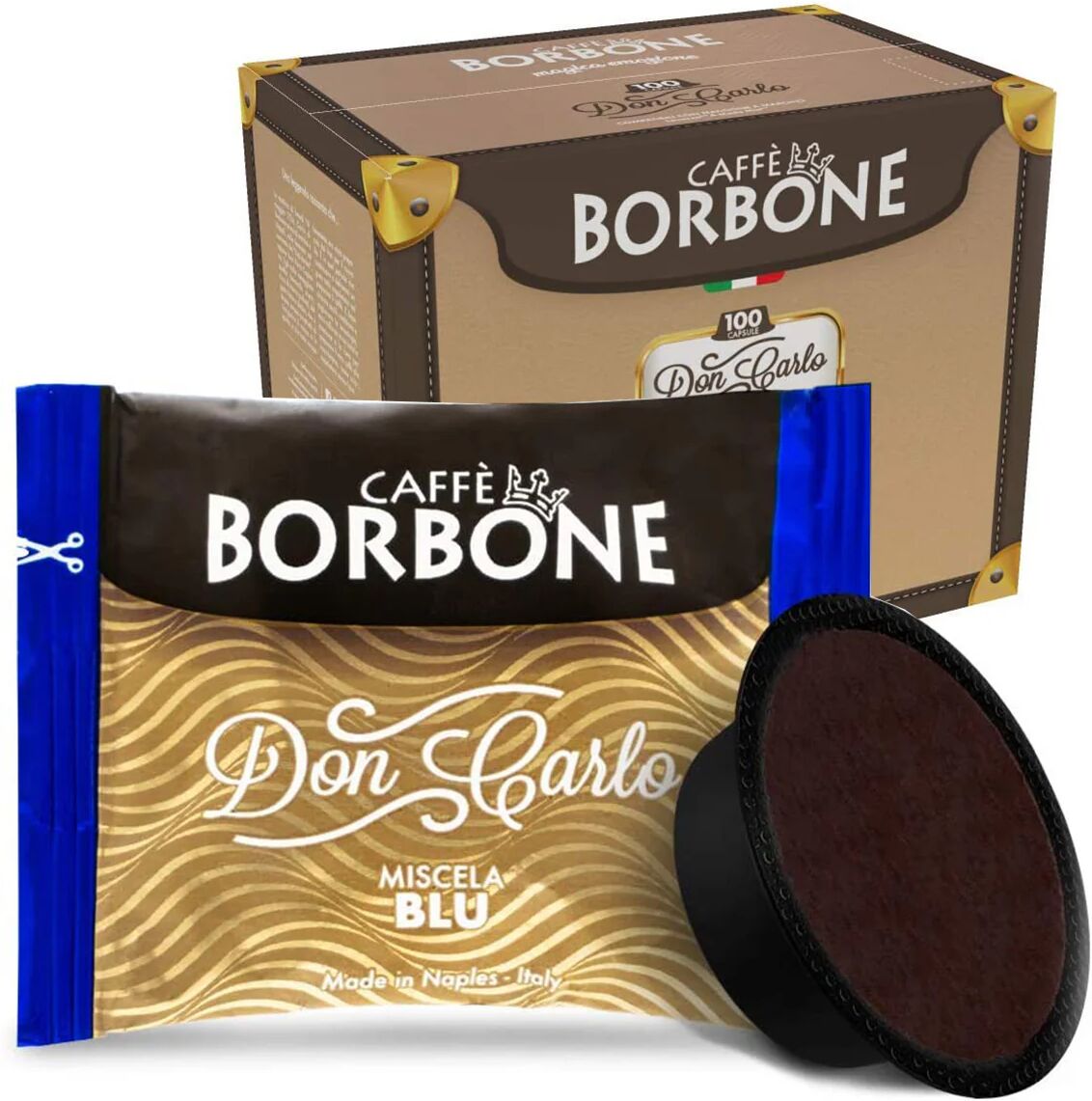 Caffè Borbone 100 Capsule Borbone Miscela Blu compatibili con sistema Lavazza a Modo Mio