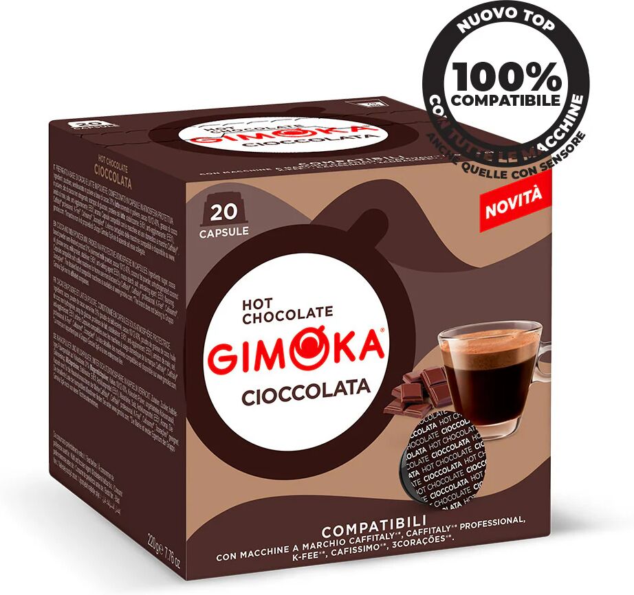 Gimoka 20 Capsule Cioccolata compatibili con sistema Caffitaly