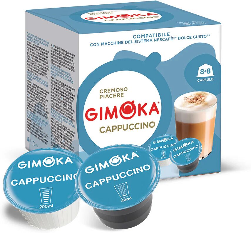 Gimoka 16 Capsule Cappuccino compatibili con sistema NESCAFÉ® Dolce Gusto®