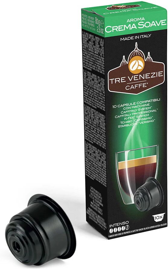 Caffè Tre Venezie 80 Capsule Crema Soave compatibili con sistema Caffitaly, Caffitaly Professional