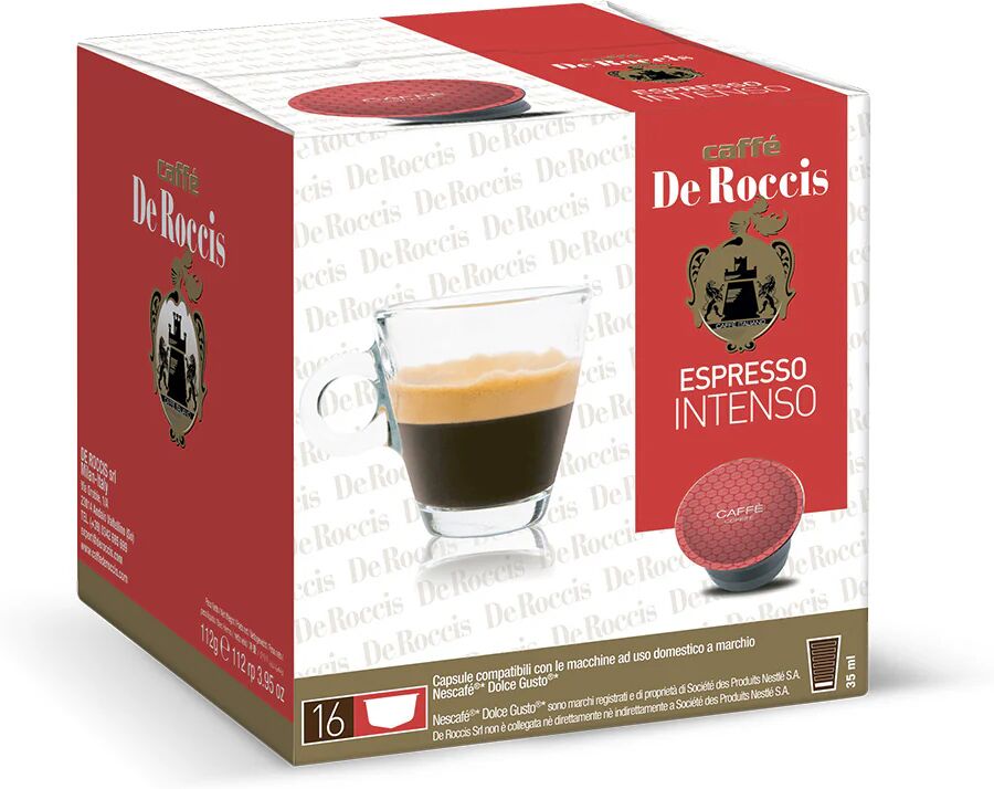 De Roccis 48 Capsule Intenso compatibili con sistema NESCAFÉ® Dolce Gusto®