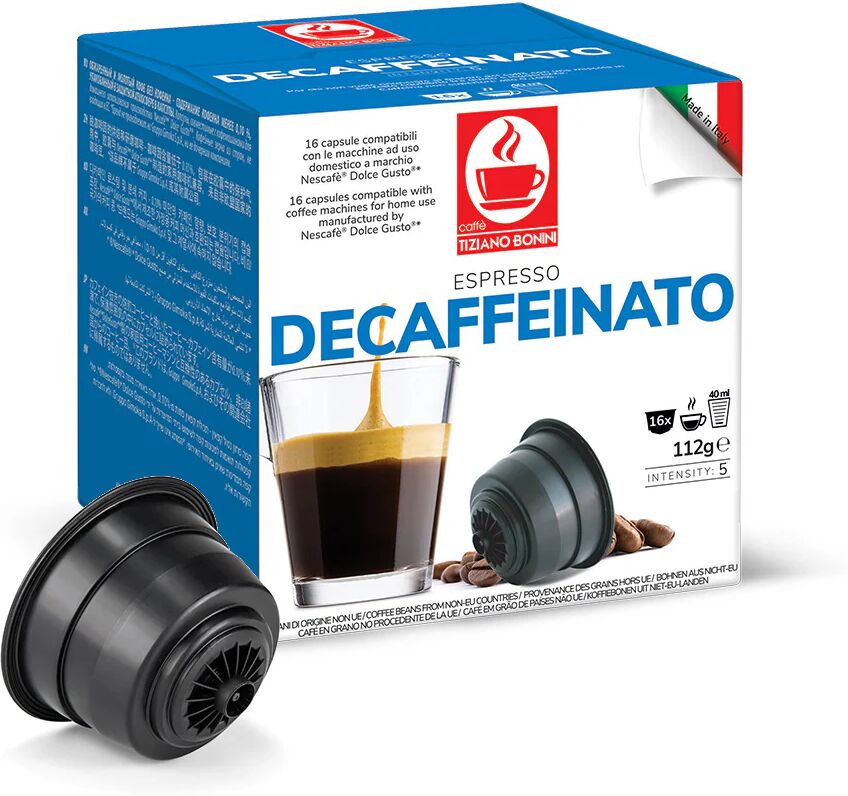 Caffè Bonini 96 Capsule Decaffeinato compatibili con sistema NESCAFÉ® Dolce Gusto®