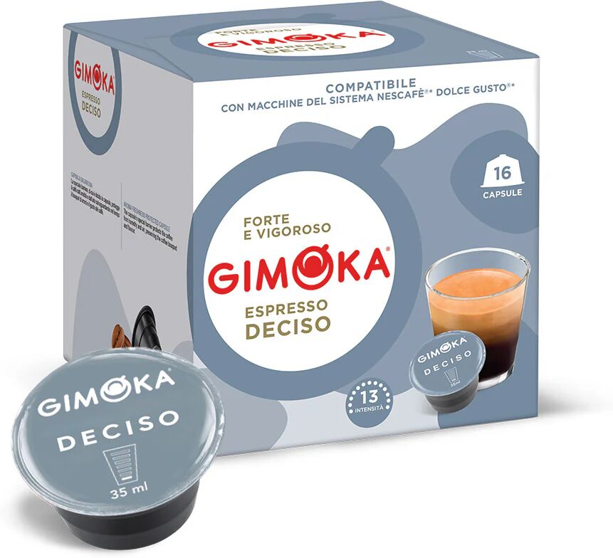 Gimoka 16 Capsule Deciso compatibili con sistema NESCAFÉ® Dolce Gusto®