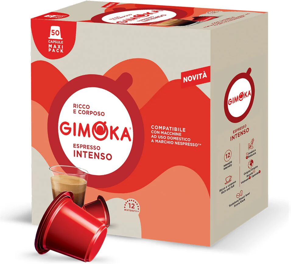 Gimoka 50 Capsule Intenso X50 compatibili con sistema Nespresso®