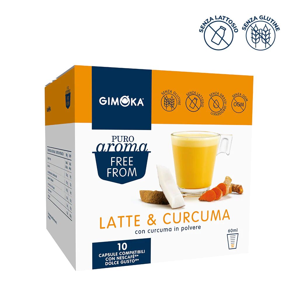 Gimoka 30 Capsule Golden Milk compatibili con sistema NESCAFÉ® Dolce Gusto®