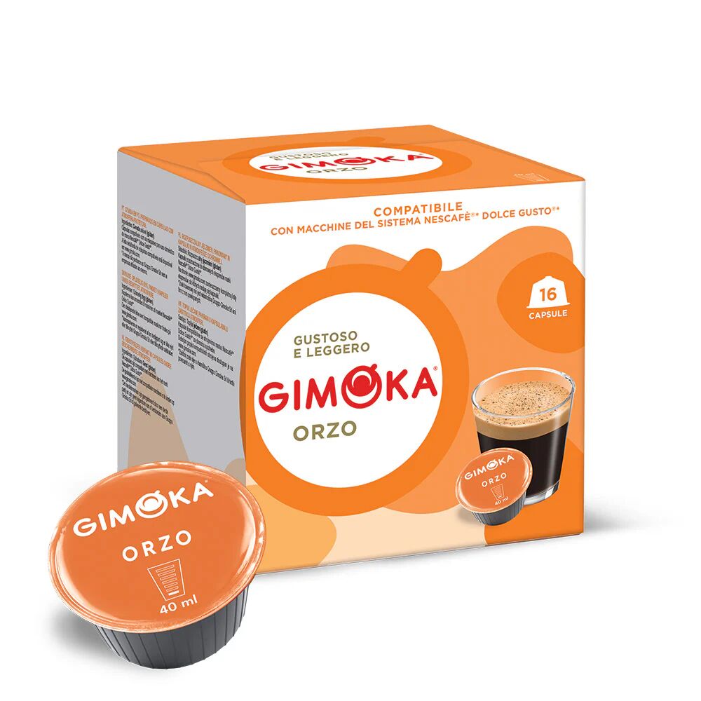 Gimoka 16 Capsule Orzo compatibili con sistema NESCAFÉ® Dolce Gusto®