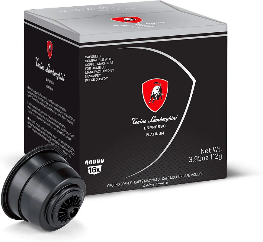 Tonino Lamborghini 16 Capsule Platinum compatibili con sistema NESCAFÉ® Dolce Gusto®