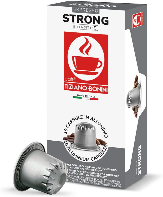 Caffè Bonini 100 Capsule Strong Alluminio compatibili con sistema Nespresso®