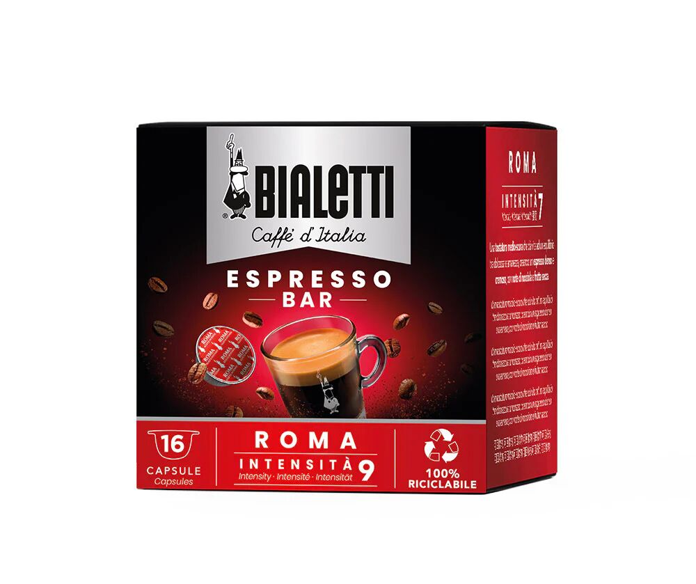 Bialetti Roma Capsule caffè Tostatura scura 16 pz