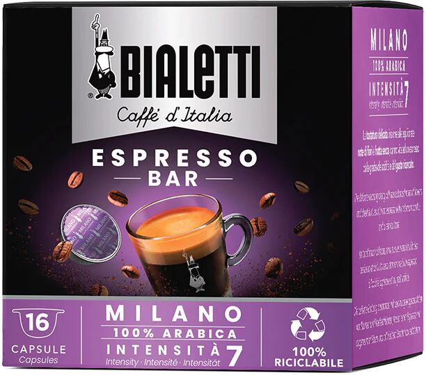 Bialetti Milano Capsule caffè Tostatura leggera 16 pz