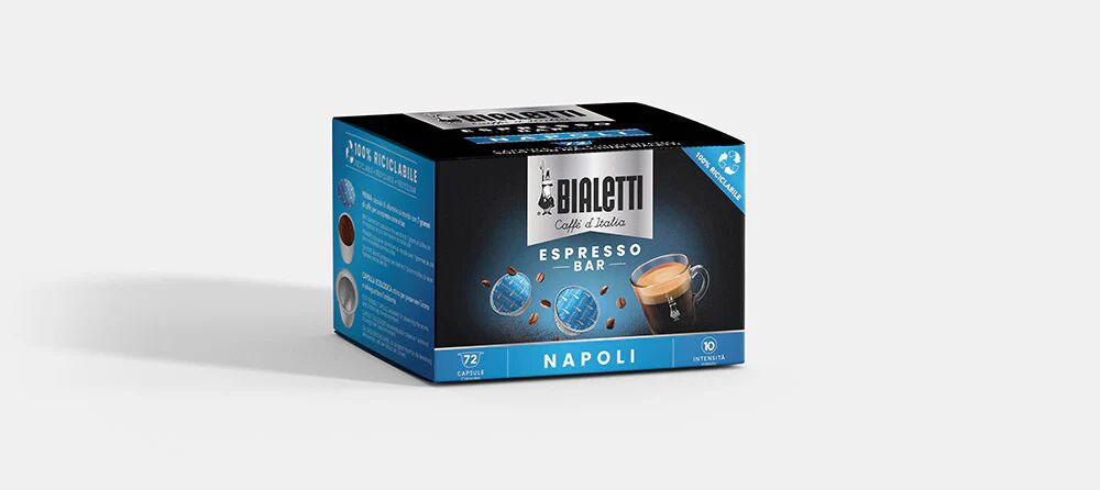 Bialetti Napoli Capsule caffè Tostatura scura 72 pz