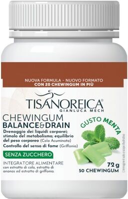 Tisanoreica Chewingum 50 pz Chewingum Gusto Menta