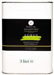 Tenuta Valentino Agrus Monocultivar Olio extravergine di oliva da 3 litri