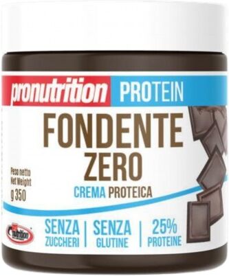 Pronutrition Nut Zero Fondente Zero 350 g Crema spalmabile al fondente zero 25% Proteine