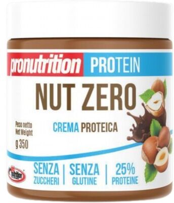 Pronutrition Nut Zero 350 g Crema spalmabile alle Nocciole 25% Proteine