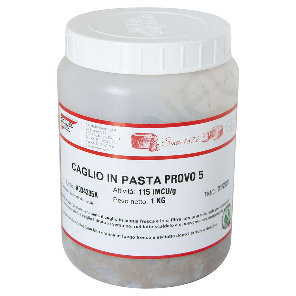Polsinelli Caglio in pasta tradizionale Provo 5 piccante imcu 115 (1 kg
