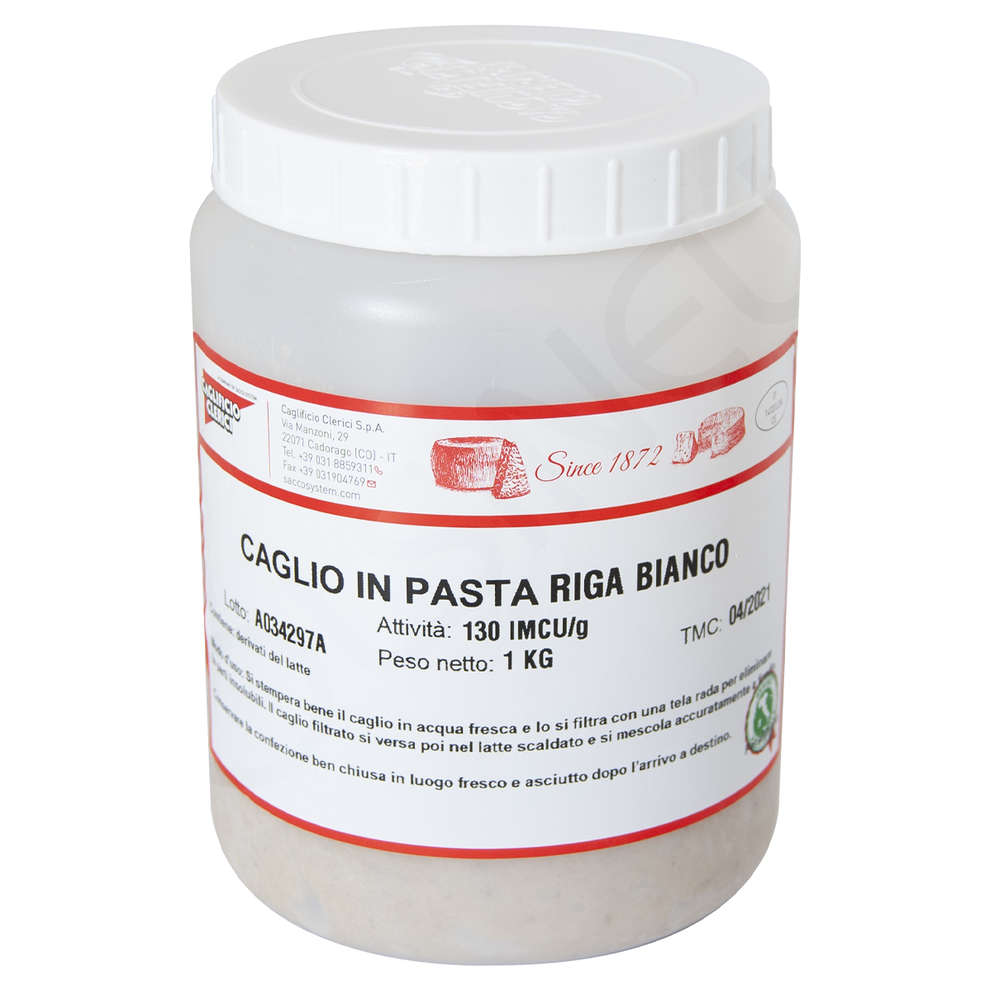 Polsinelli Caglio in pasta tradizionale Riga bianco saporito imcu 130 (