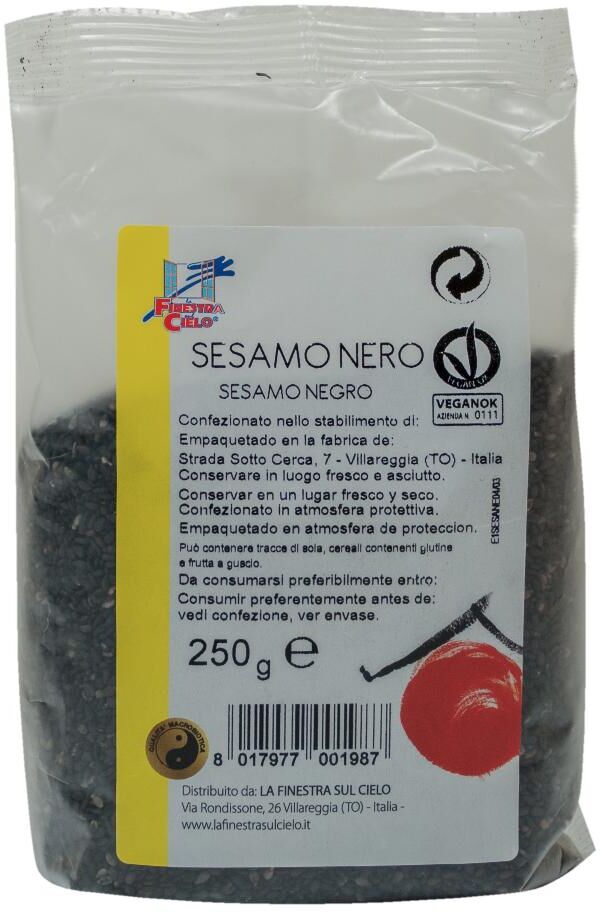 Biotobio Srl Sesamo Nero 250g Finestra