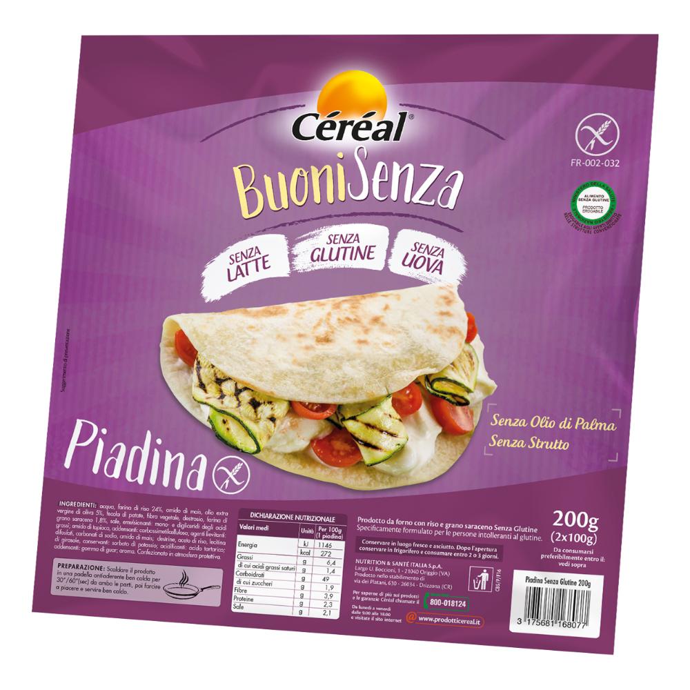 Nutrition & Sante' Italia Spa Buoni Senza Piadina 200g