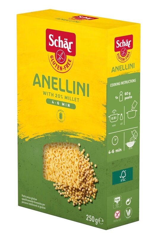 DR.SCHAR SpA SCHAR Pasta Anellini 250g